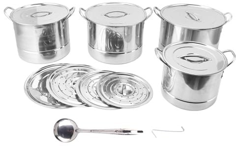 Olla para Juego de Ollas de Acero Inoxidable, Universal para la Cocina