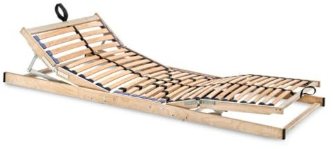 Luxusbetten24 Twinflex Lattenrost Adrian mit Motor 80x200 Kabel-Fernbedienung