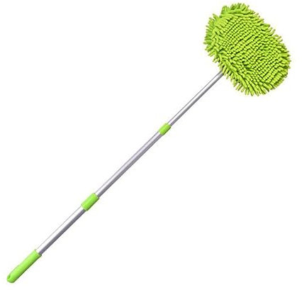 Mikinona Telescopic Car Wash Mop Mit Aluminiumgriff Verstellbare Auto-reinigungsbürste Für Effizientes Waschen Leicht Und Sicher Für Autolack Für Gründliche Fahrzeugpflege