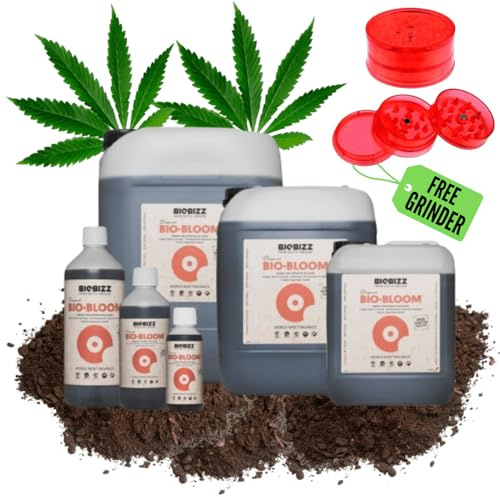 Bio Bloom Biobizz | 1l | 5l | 500ml | 10l | 20l | Bio Bloom Dünger | Cannabis Dünger | Blütephase Dünger | Dünger für Cannabispflanzen | Organischer Dünger Biobizz (1 L)