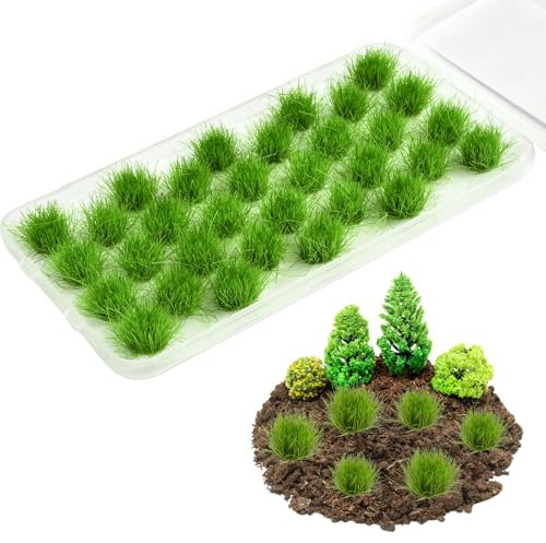 Modélisme Herbe Touffes, Statiques Herbe Toufts, Touffe d'herbe Statique, Statique ModèLe Herbe, Woodland Tuft, Paysage Herbe Modelisme, Plantes Miniatures pour Maison de Poupée (Couleur Printemps)