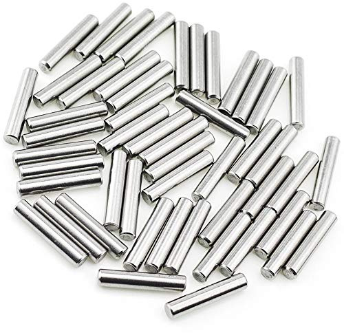 Yesallwas 50 pezzi 5 mm x 25 mm perni tasselli, supporto mensola, elementi di fissaggio, perfetti per il fissaggio della posizione di un componente, componenti di collegamento