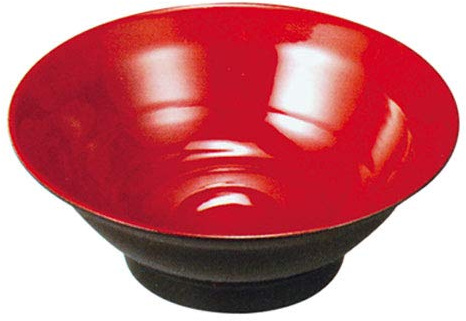 Ever Unison Japanese Style Red Melamine Plastic Ramen Bowl 203*H83mm – Durable & Heat-Resistant – Dishwasher Safe