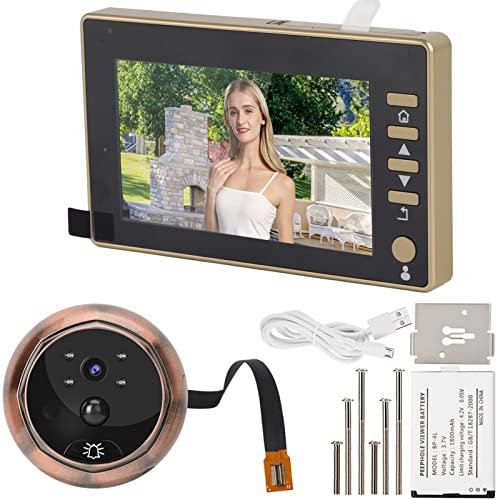 koloys 4.5 Inch HD Digital Door Viewer with Night Vision and Mobile Detection for Enhanced Security and Clear Image at Your Apartment Door