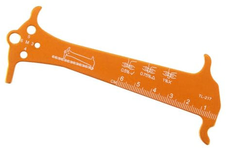 pumpumlia Bicycles Chain Wear Indicators Checker Bicycles Chain Repair Tool Measuring Ruler Cycling Chain Gauge Measurement Ruler