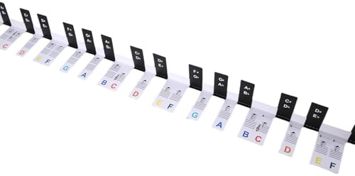 Removable 88 Key Piano Keyboard Sticker Piano Beginner Sticker Keyboard Note Label Marker for Learning and Practice