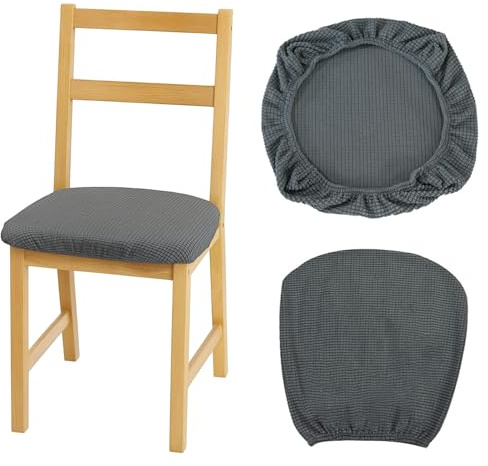 PANYI Copri Sedia da Ufficio Coprisedia Elasticizzato Coprisedia Antipolvere Antiscivolo Copertura Della Sedia Slipcover Estraibile Impermeabile per Ristoranti,Uffici,Bar (Grigio Scuro)
