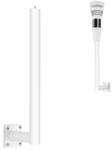 Universal Mount for Tempest Weather Station,Outdoor Weather Proof Aluminium Alloy with 1/4-20 Threaded Screw Mount, Easy Installation Drilling Hole,1 Pack White