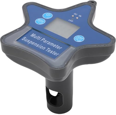 Luocute Wasserqualitätsmonitor, Erkennt PH, ORP, CL, EC, CF, TDS, SALZ, SG und Temperatur, Bluetooth Nine-in-One Digitaler Wassertester für Aquakultur, Pool, Industrieabwasser