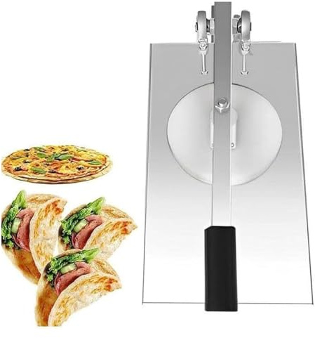Máquina Prensadora De Masa Para Pizza, Prensa for masa de pizza, rodillo for masa, máquina for hacer pasta for pizza, tortillas y repostería.(16cm)