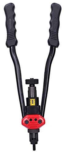 ZDETGU Kit de Herramientas de Remachado Manual de Doble con Tuerca de Remache de Acero Inoxidable con Múltiples Puntas para M3 a Piezas de Trabajo Juego de Remachadora Manual Industrial para una