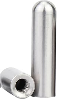 Gewindestift mit Rundkopf und Hohlschaft 304 SS Innengewinde-Passstift, runder Kopf, zylindrische Hohlstifte M3-M6, mehrere Größen(5pcs 12x35xM6)