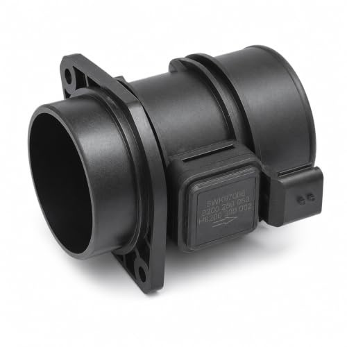 Débitmètre de Masse d’Air 5WK97008Z Compatible avec Renault Kangoo Mégane Scénic Trafic Master, Opel Vivaro Movano, Nissan Interstar Qashqai, 8200280060 H8200300002