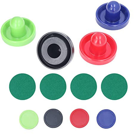 Qudinip Air Hockeys Pusher Set Bekväma Speltillbehör för Alla Standardbord 12 St 96 Mm med Starkt ABS-material