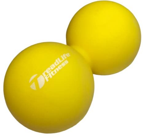 TreadLife Fitness Massage - Peanut - Double Lacrosse Ball (Yellow)
