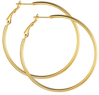 PROSTEEL Set mit Ohrringen für Herren und Damen, Schmuck, Unisex, modisch, aus Edelstahl 316L, vergoldet, aus schwarzem Metall, 3 Stück oder 4 Stück