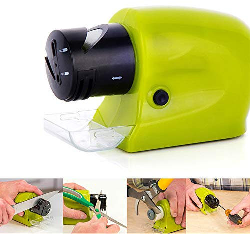 DUYER Afilador De Cuchillos, Afilador De Cuchillos Profesional, Rueda De Esmeril, Cuerpo Liviano, Mini Afilador De Cuchillos DoméStico Multifuncional, FáCil De Operar