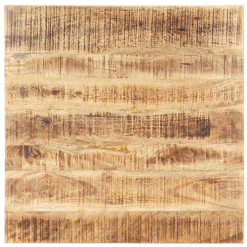 vidaXL Tischplatte Massivholz Mango 25-27 mm 70x70 cm
