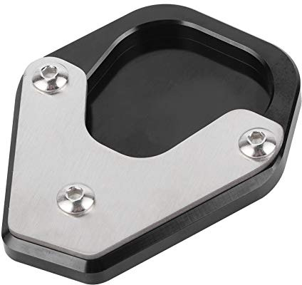 Akozon Kickstand Erweiterung Fuß Seitenständer Vergrößerer Platte Pad Motorrad Kickstand Pad CNC Stützplatte Verlängerungsplatte Seitenständer Pad für MOTO GUZZI V85TT 2020-2021