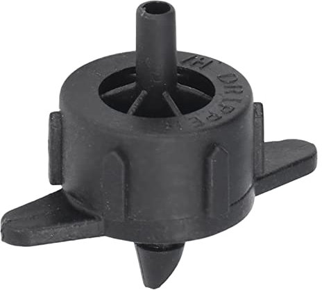 Tropfstrahler 100 Stück Einstellbare Bewässerung Tropfer Sprinkler Bewässerungssystem Garten Micro Tropfbewässerung Zubehör für Obstbäume, Sträucher, Blumenbeete und Andere Kulture (4L Schwarz)