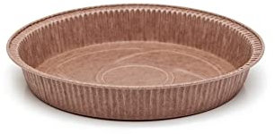 Ecopack Runde Einweg-Papierform für Torten, Kuchen und Quiche aus Antihaftpapier, backofengeeignet bis 220 °C, Maße 18 x 3 cm, 50 Stück