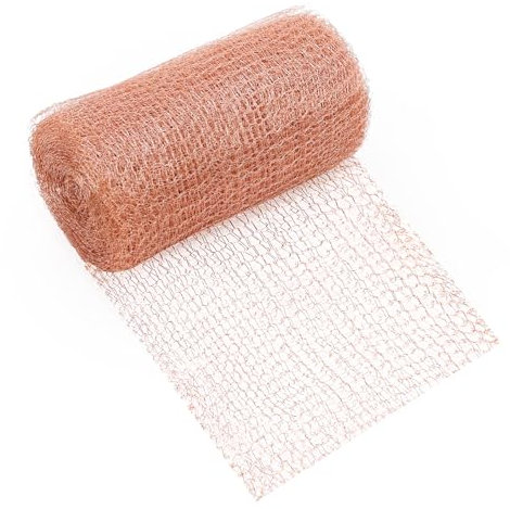 EILYGK Recinzione anti-lumache, rete in rame, 12,7 cm x 6 m, nastro di rame contro le lumache, recinzione in metallo per bloccare punti di ingresso, protezione per giardino, lumache, topi