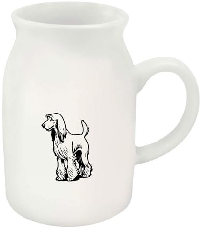 Azeeda 300ml 'Strutting Afghan Hound Dog' Ceramic Milk Jug (MJ00015356)