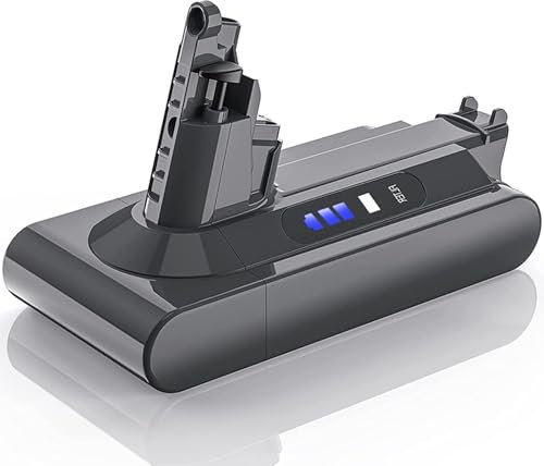 Batterie pour Dyson V10 SV12, LONGFIT 6500mAh Batterie Compatible avec Dyson Cyclone V10 Animal V10 Absolute V10 Fluffy V10 Motorhead V10 Total Clean Aspirateur
