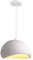 LIGKIN Suspension Luminaire Créative Lustre Nordique Abat-jour en Pierre Simulée Lampe Suspendue E27 Éclairage de Plafond Réglable Luminaire Plafonnier pour Chambre Salle à Manger Salon, Blanc