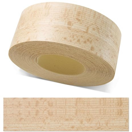 ben+camilla.com Kantenumleimer zum Aufbügeln | Kiefer Pore 45 mm x 10 m Rolle (matt mit Struktur) | Premium Qualität für professionelle Ergebnisse | Kantenschutz