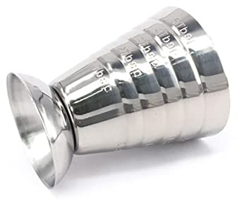 MAGICLULU 3pièces Acier Inoxydable Jigger à Mesurer Pour Cocktails Mesurer Multi-usages
