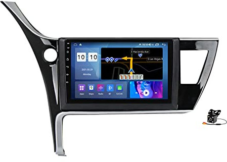 Android 14 Autoradio 2-Din Radio per T-oyota Corolla 2017-2019 Navigazione GPS 9in Sat Lettore multimediale Video Ricevitore Bluetooth con 4G WiFi FM DSP SWC Carplay,M500s
