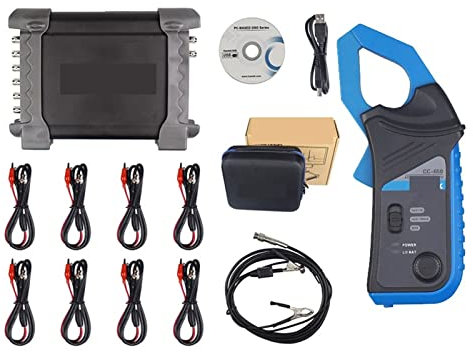 Sonde d'oscilloscope avec atténuateur passif HT201 1008C Stockage PC automobile Générateur programmable USB 8 canaux Bricolage et outils(1008C wiht CC650)