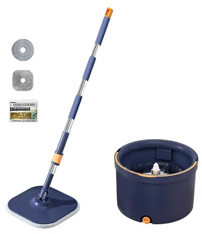 FytStycale de Microfibra Y Cubo para Separar Agua Sucia en El Uso del Hogar, Azul, Individual