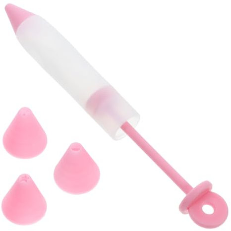 Silicone Cake Decorating Pen Kit, 4 Tip Set for Food Writing
