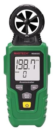 MS6652C Anemometer Wind Speed Meter Wind Detector Gauge Airflow Meter Outdoor Sailing Fishing paraglider wind indicator