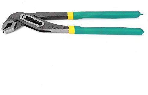 Alicates de Bomba de Agua Ajustables de Servicio Pesado, Pinza, Material de Acero de Grado Industrial 45#, Diseño de Ranura Dentada, de Plástico Cómodo Durante Largas Horas (20.3 cm/8 pulgadas) (10