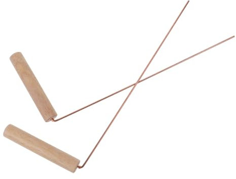 Alipis Baguettes de Portables pour Divination 2 Pièces Longueur Outil de Détection d'eau Conception Pratique pour Chasse aux Fantômes