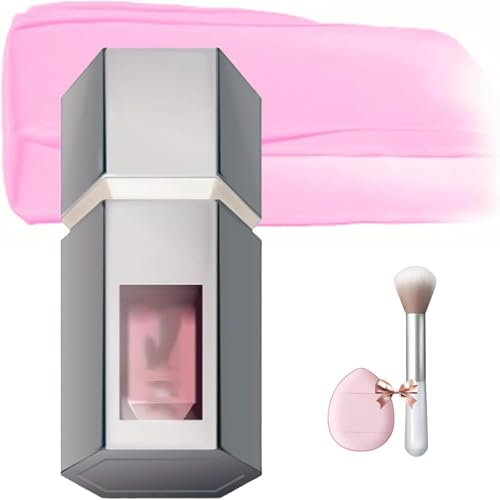 Fard à joues liquide Aztk Jello Color, Fard à joues tête de champignon, fard à joues contouring 2 en 1, Fard à joues liquide waterproof, Contouring illuminateur toute la journée(JC02 Blueberry)