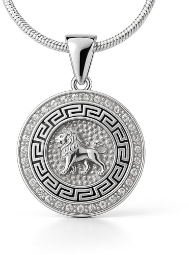 LillyMarie Damen Halskette Sternzeichen Silber 925 mit Zirkonia