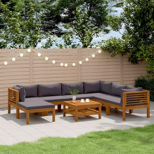 Festnight Gartenlounge Set Holz Loungemöbel XXL Outdoor Terrassenmöbel Ecklounge Ecksofa Wetterfest Lounge Sofa Sitzecke Sitzlounge