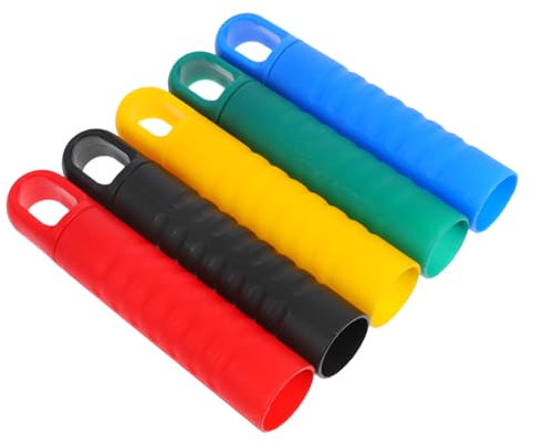 MOTHNUR 5pcs Mop Rod Handle Caps and Broom Handle Grips 25mm Diameter Sturdy Replacement Sleeves for Cleaning Poles and Clothesline Sticks Suitable for Household Use