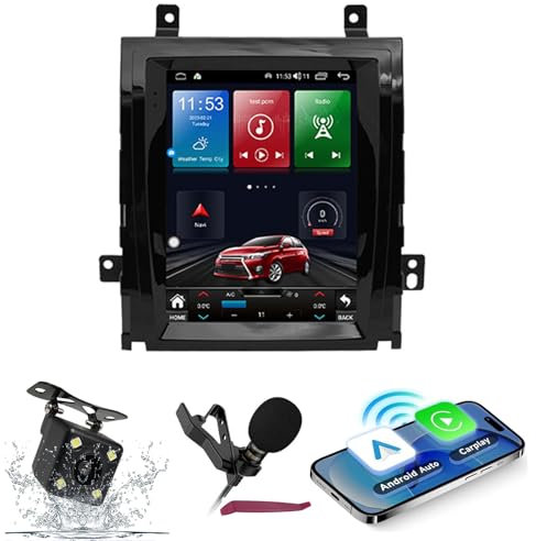 Generico Autoradio Android 15 con Touchscreen da 9,7 per Cadillac Escalade (2007-2014) - Navigazione satellitare, GPS, CarPlay Wireless, Ricevitore FM, WiFi 5G, Bluetooth