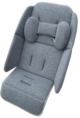 Colukii Stroller Insert Liner Seat Cushion Compatible with Uppababy Vista, Vista V2, Cruz, Cruz V2, RUMBLESEAT V2 and RUMBLESEAT V2+, Skin Friendly Fabric (Light Gray)