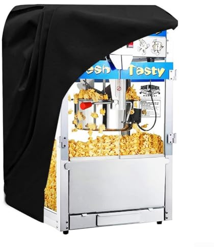 DAZZLEEX Popcorn Machine Cover 210D Waterproof Oxford Cloth Protection For Popcorn Machine Cart Indoor Outdoor Use With Drawstring Bottom(63.5 * 46 * 132cm)