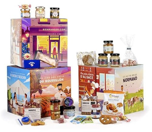 Calendrier de l'Avent Cube Végétarien - 24 spécialités végétales à découvrir - Cadeau gourmand et original - BienManger.com