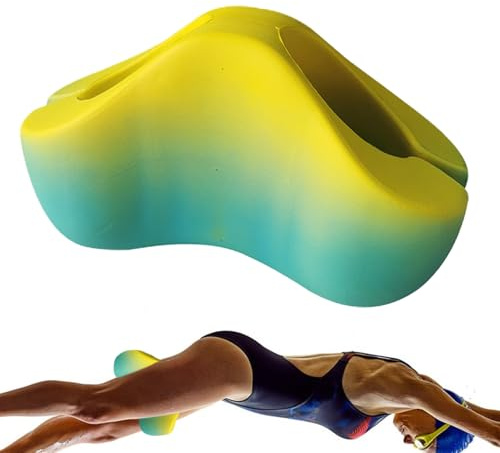 Pull Buoy ben Float | Simtränare simning – 24,9 x 11,9 x 14 cm, poolträningshjälp, 8-formsdesign för ben, höfter, stöd för styrketräning, fitness, vattensporter, vuxna och