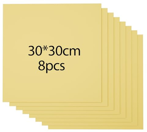 8 Stück Farbenfrohes Sperrholz Ohne Lackierung, 30x30 cm Blankes Sperrholz 3 mm Dick Lasergraviert Und -Geschnitten, Unbehandelte Holzplatten, Für Diy-3D-Modelle, Geschenkartikel (Gold)
