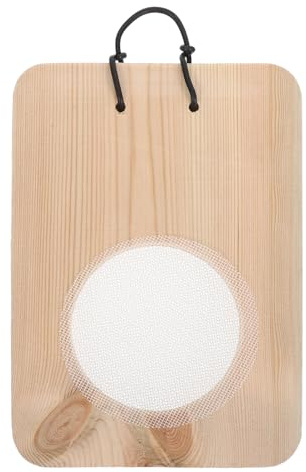 BAZEITFLOW Tablero para Helechos Colgante de Madera Natural Grande 24X17 CM Soporte Vertical Ecológico para Plantas de Pared Jardinera para Suculentas Orquídeas y Platycerium Decoración