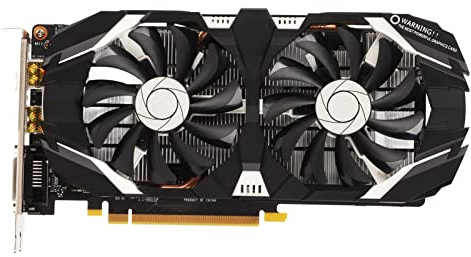 Plyisty Scheda Grafica GDDR5, Ventole Doppie da 6 GB a 192 Bit, Frequenza di Memoria 8008 MHz PCI Express X16 3.0, con Tecnologia HDR e Raffreddamento a Tubo di Calore, per Giochi 1060 (1060 5GB)